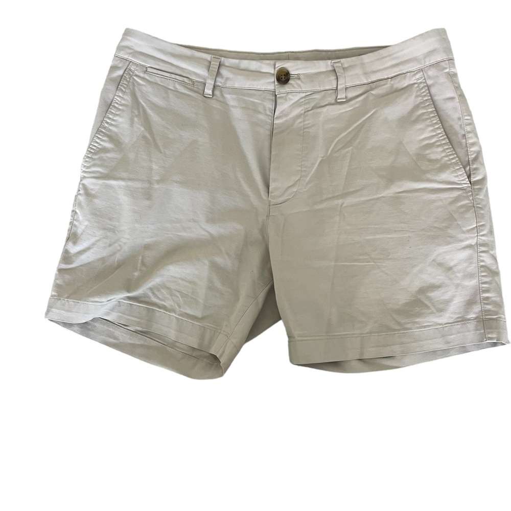 Bonobos cream 5 Inch Seam Slim Fit Chino Shorts Size 32